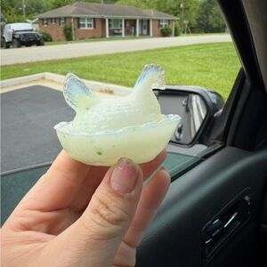 VERY UNIQUE HEN ON NEST